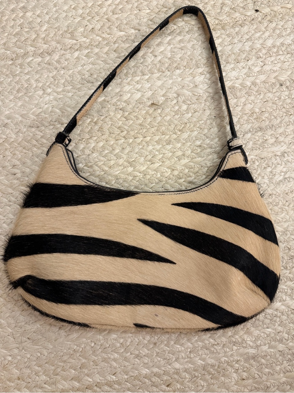 Mango cowhide zebra bag